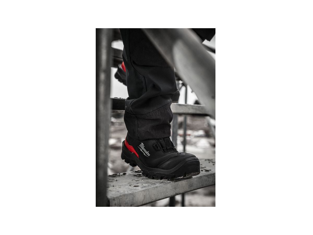 Sicherheits-Halbschuh schwarz Leder - Milwaukee, ARMOURTRED S3S BOA