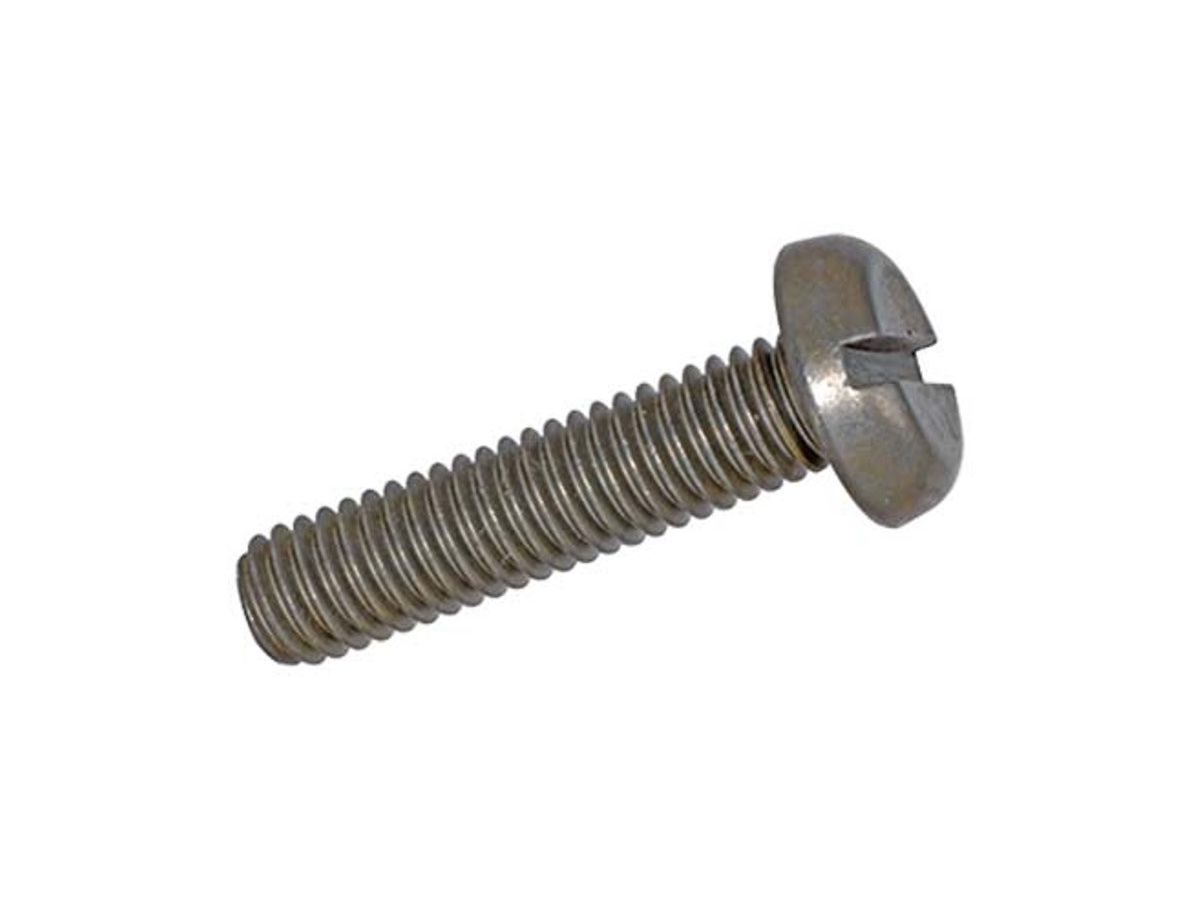 Flachkopfschrauben Pan-Head mit Schlitz - Stahl 4.8