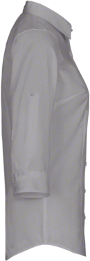 Bluse Vario-¾-Arm Perf. Gr. XS, titan - 50% Baumwolle, 50% Polyester, 120 g/m²