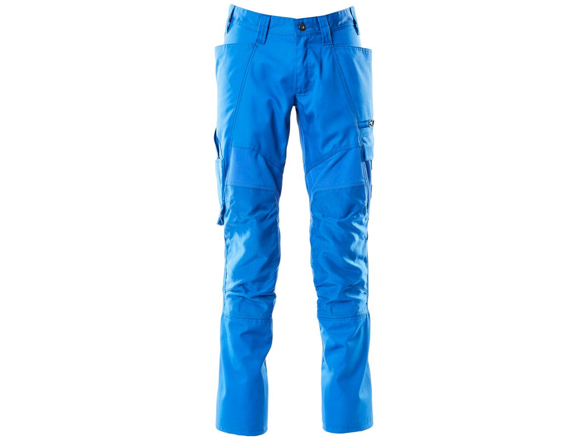 Hose mit Knietaschen, Gr. 82C54 - azurblau, Stretch-Einsätze