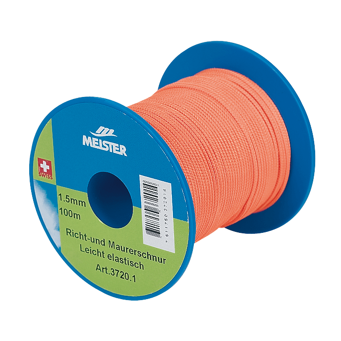 Maurerschnur 1.5mm 100m orange - leicht elastisch