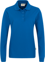 Damen-Longsl.-Polosh. Perf. 2XL royalb. - 50% Baumwolle, 50% Polyester, 220 g/m²