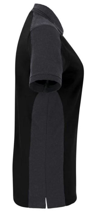 Poloshirt Mikralinar Contrast Gr. XL - schwarz/karbongrau