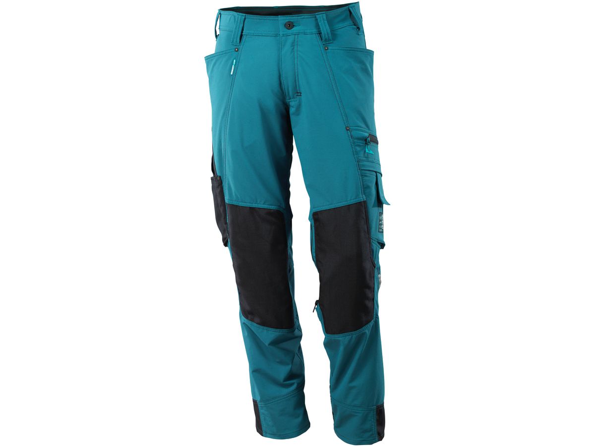 Advanced Hose mit Knietaschen, Gr. 90C58 - dunkelpetroleum, 92% PA / 8% EL 235 g/m²