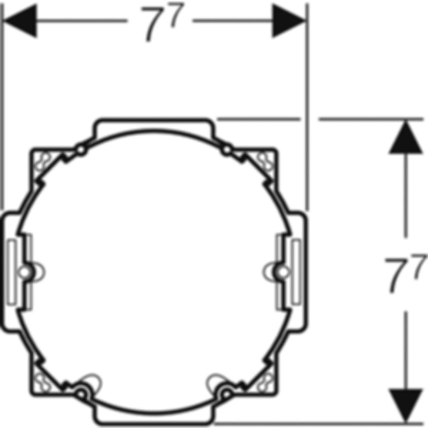 Rohbauset, zu Geberit Hygienespülung