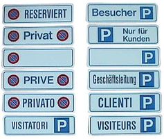 Schild Kunststoff, selbstklebend - wetterfest