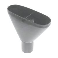Einlauftrichter PE oval siphoniert 56 mm - Trichterhöhe 133mm / Gesamthöhe 217 mm