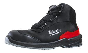 Sicherheits-Stiefel schwarz Leder - Milwaukee, FLEXTRED S3PS BOA