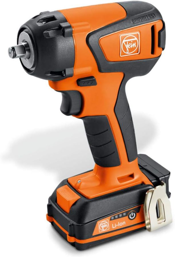 Akku-Schlagschrauber FEIN 3/8 Vierkant - 2xLi-Ionen, 2,5 Ah, 30 W, 12 V, Orange