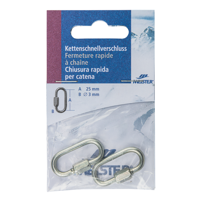 Kettenschnellverschluss Stahl verzinkt