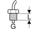 Geberit Temperaturfühler 1 m 1/2" - zu Hygienespülung