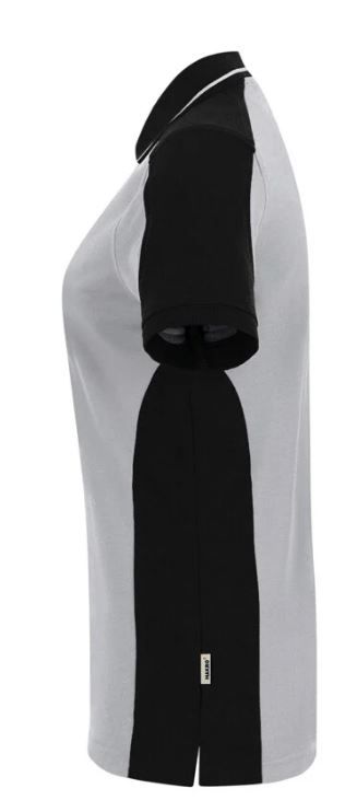 Poloshirt Mikralinar Contrast Gr. L - titan/schwarz