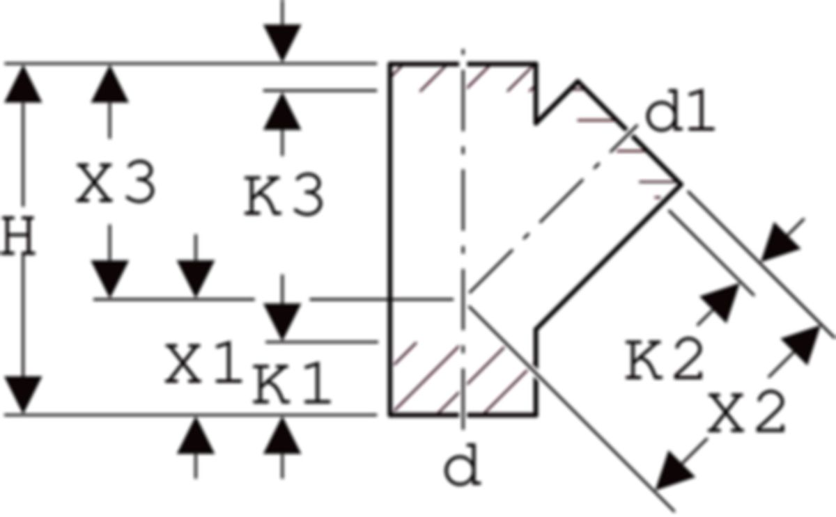 Geberit PE Abzweig 45°