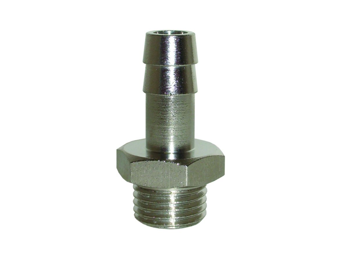 Schlauchtülle Messing vern. - mit AG 3/8" x 10 mm