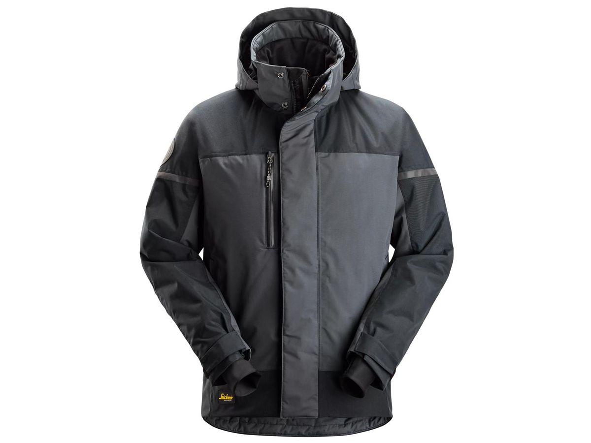 Winterjacke AllroundWork - Snickers, grau/grau, wasserdicht