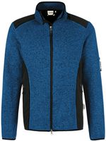 Strickfleecejacke Dawson, Gr. 2XL - royalblau meliert
