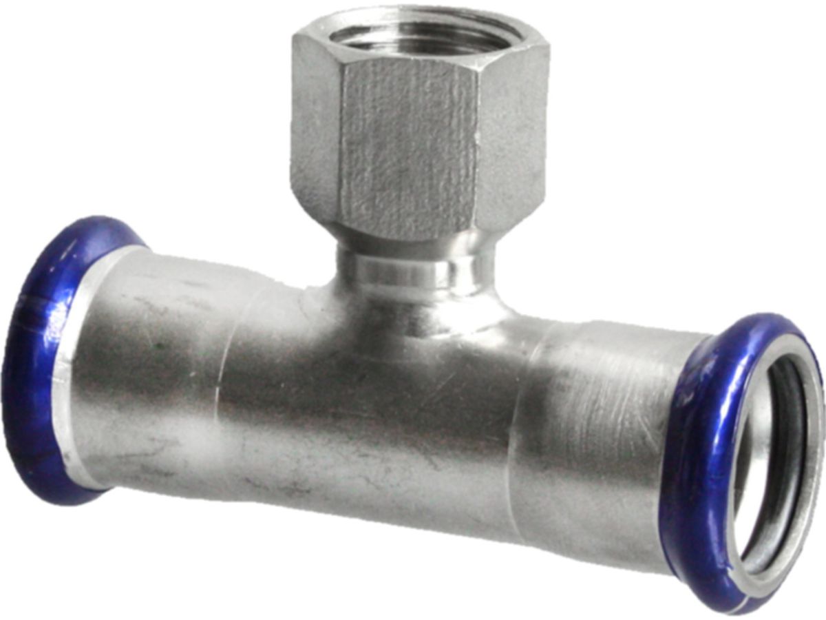 Eurotubi T-Stück mit IG Inox T 90°