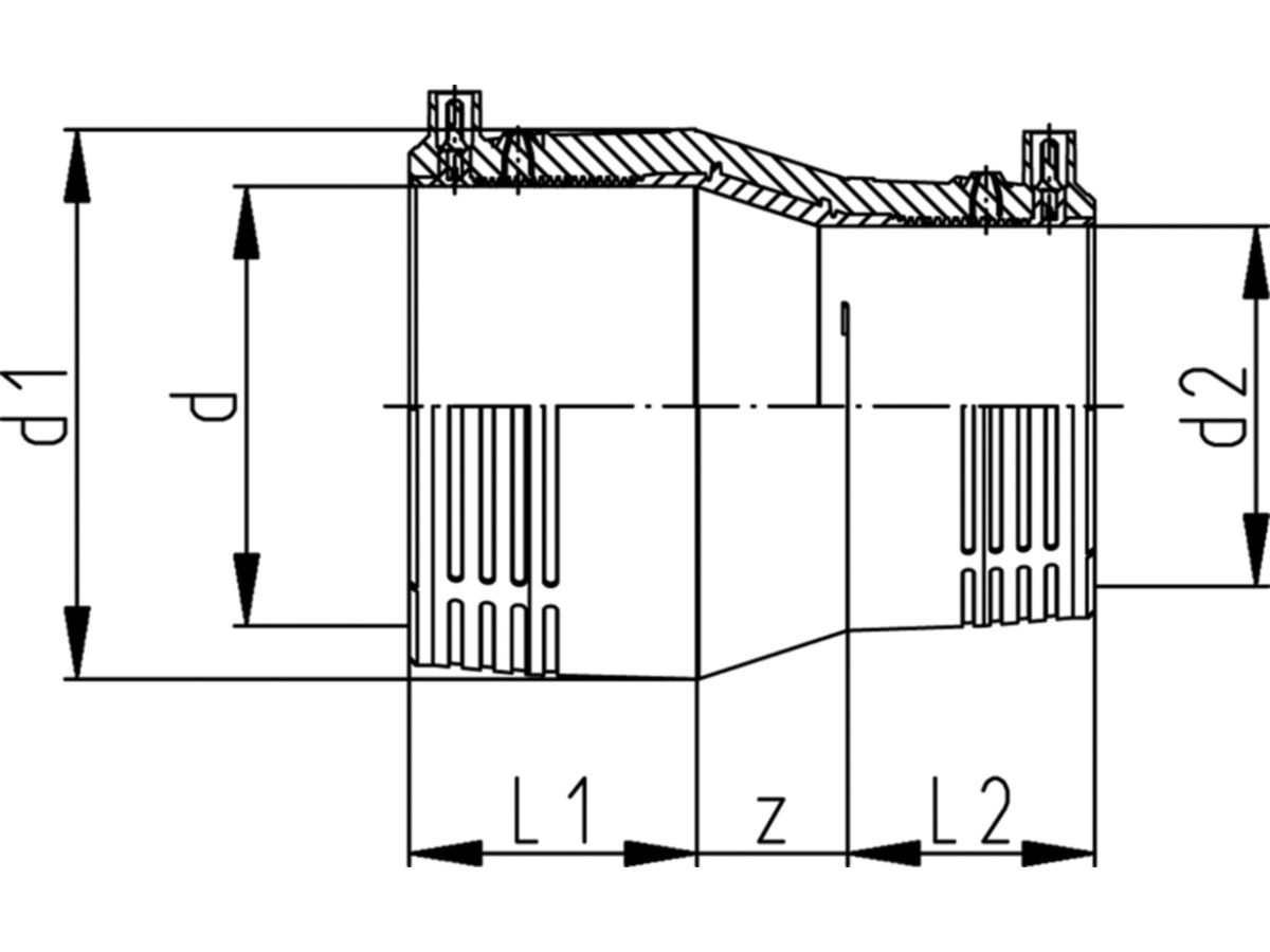 HDPE-Reduktion ELGEF  50/40 mm