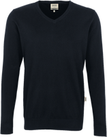 V-Pullover Premium-Cotton 2XL schwarz - 100% Baumwolle