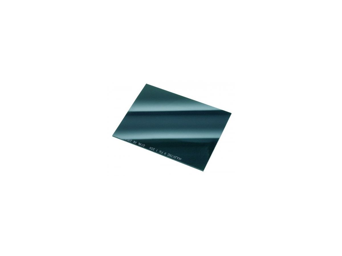 Schutzglas grün 85x110 mm DIN 11