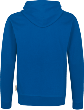 Kapuzenjacke Bonded S royalblau/silber - 55% Polyester, 45% Baumwolle, 340 g/m²