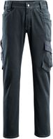 MASCOT Navia Jeans, dunkelblauer - Denim, mit Schenkeltaschen, 75%CO/25%PA