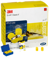 Schwarze Kunststoffdose für 2 Paar - Gehörschutzstöpsel