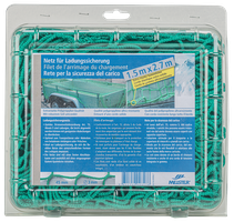 Anhängernetz mit elast. Seil - Maschenweite 45 mm, grün