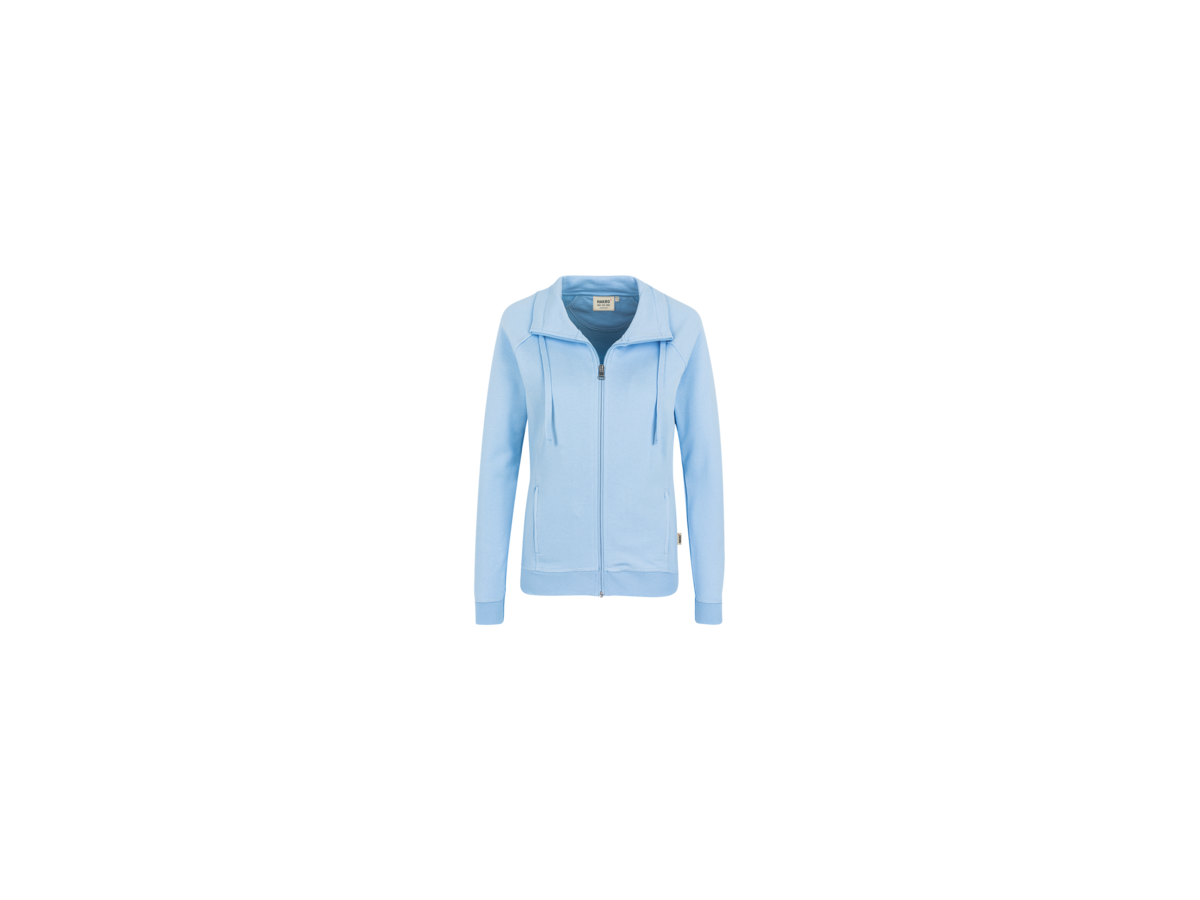 Damen-Sweatjacke College 3XL eisblau - 70% Baumwolle, 30% Polyester, 300 g/m²