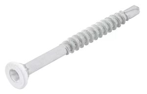 Senk-Holzbohrschrauben Torx - Verzinkt blau, RAL 9010 weiss