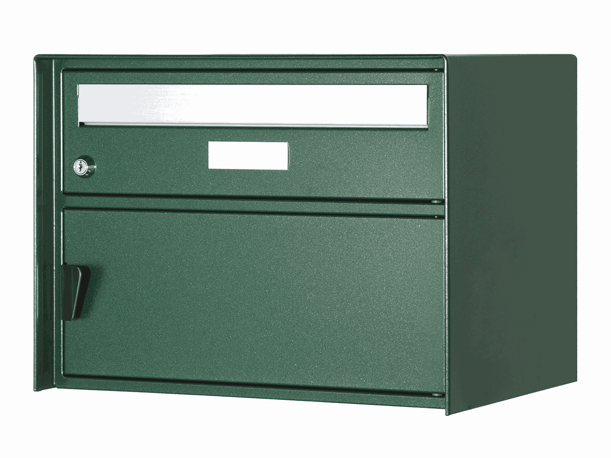 Briefkasten Glarus HUBER grün - BxHxT 415x310x303