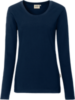 Damen-Longsleeve Perf. Gr. 2XL, tinte - 50% Baumwolle, 50% Polyester, 190 g/m²