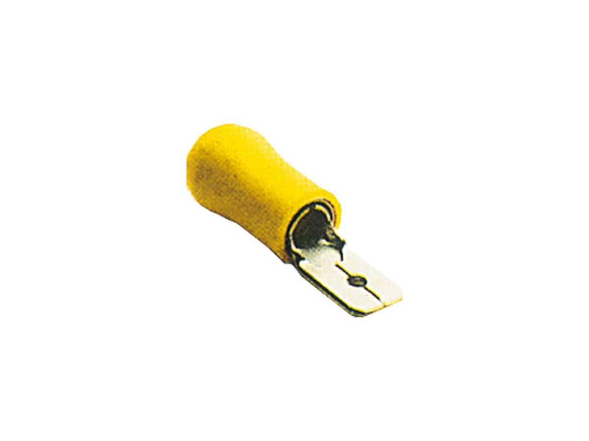Flachstecker 4.0 - 6.0 mm² - BM 00380 gelb 6.3 x 0.8