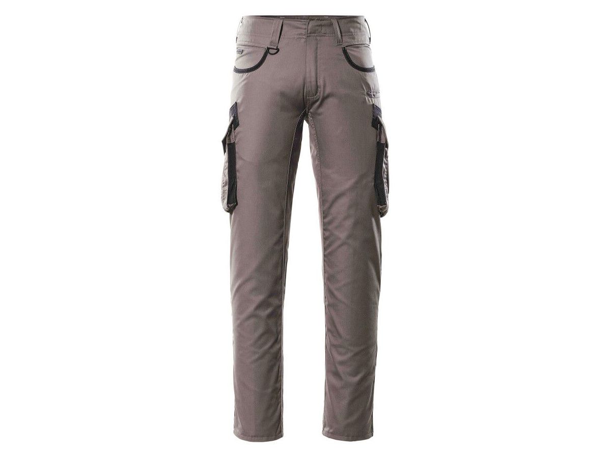 Hose mit Schenkeltaschen, Gr. 90C48 - anthrazit/schwarz