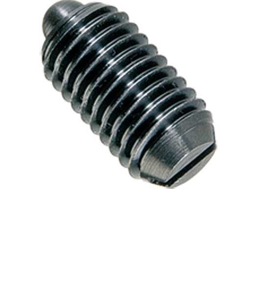 Federnde Druckstücke EH 2205 - m. Bolzen und Schlitz standard Federkraf