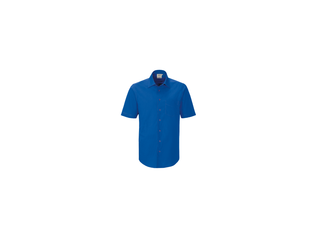 Hemd ½-Arm Performance Gr. XS, royalblau - 50% Baumwolle, 50% Polyester, 120 g/m²