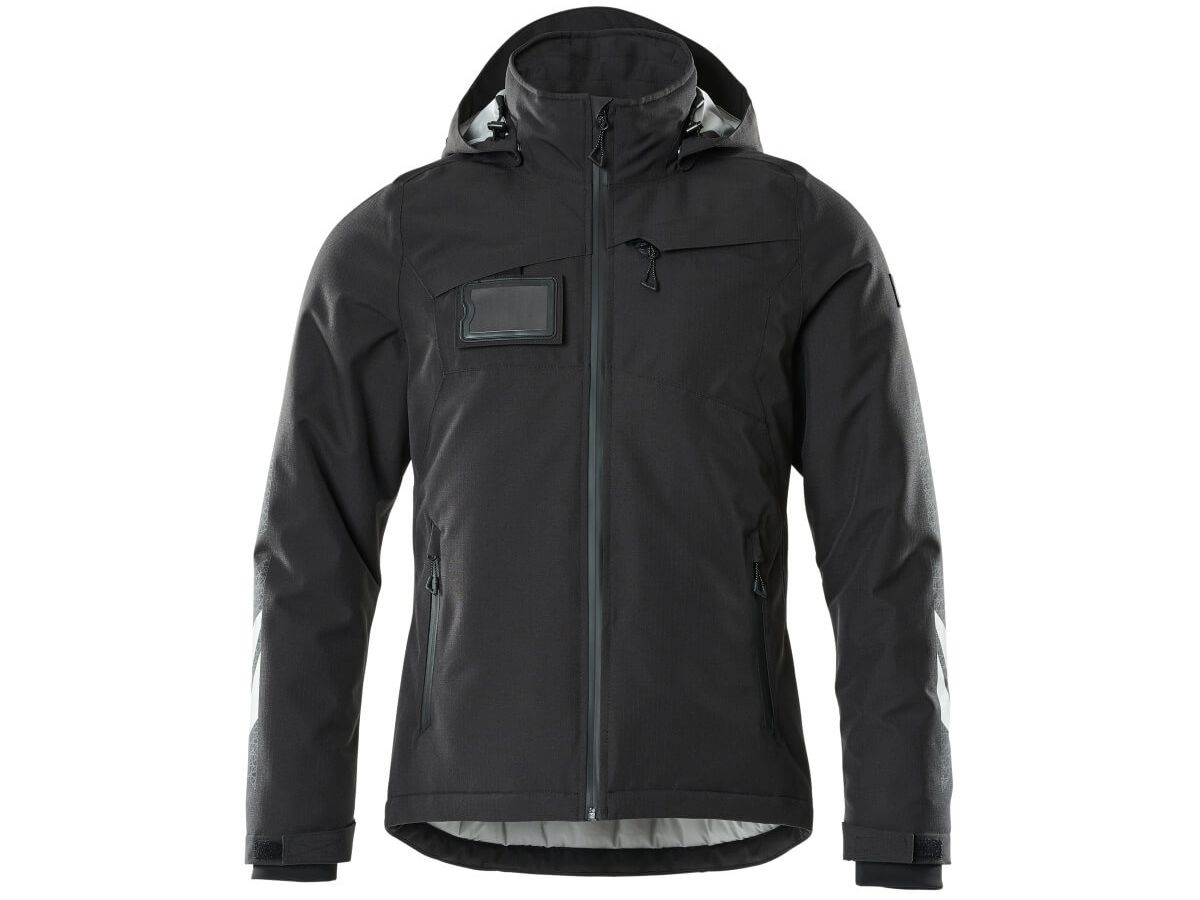 Winterjacke wind-/wasserdicht, Gr. M - schwarz, 100% PES