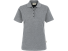 Damen-Poloshirt Classic S grau meliert - 85% Baumwolle, 15% Viscose, 200 g/m²