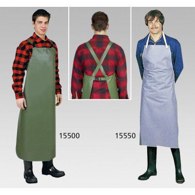 Arbeitsschürze grün, Grösse 90x110 cm - aus PVC-Kunstleder