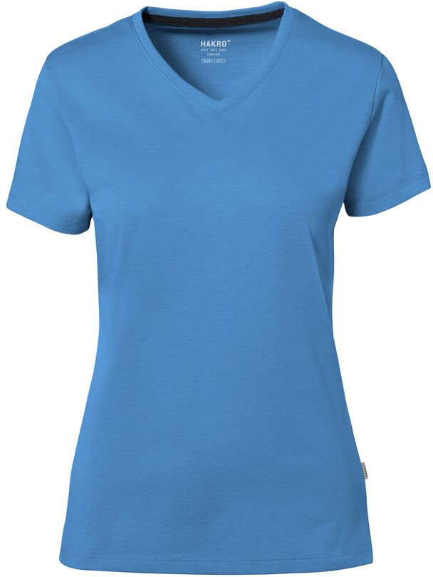 Damen V-Shirt Cotton Tec - 50% CO / 50% PES, 185 g/m²