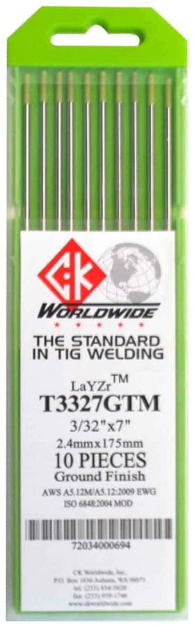 Wolframelektrode 2.4 x 175 mm - à 3 Stk. Typ Layzr für AC/DC
