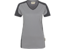 Damen-V-Shirt Co. Perf. 3XL titan/anth. - 50% Baumwolle, 50% Polyester, 160 g/m²