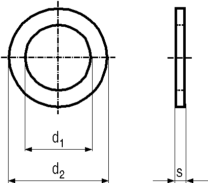 Dichtringe Form A Vulkanfiber DIN 7603A