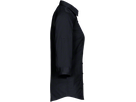 Bluse Vario-¾-Arm Perf. Gr. M, schwarz - 50% Baumwolle, 50% Polyester, 120 g/m²