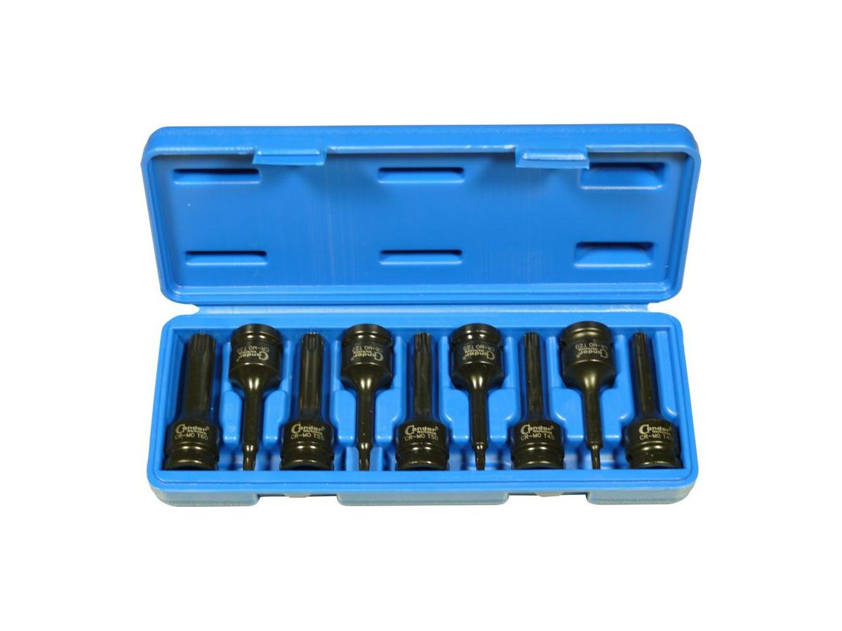 Kraftsteckschlüssel-Satz Condor 9-tlg. - 1/2" Torx T20-T60