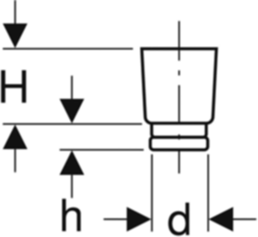 Geberit PE Schutzstopfen 46 gelb