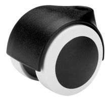 Doppelrolle m. Gummirad 50mm - kunststoff mit gummibelag