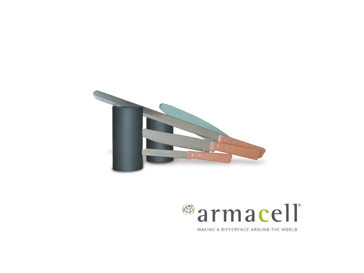 Armaflex Messerset - 3 Messer und 1 Schleifstein