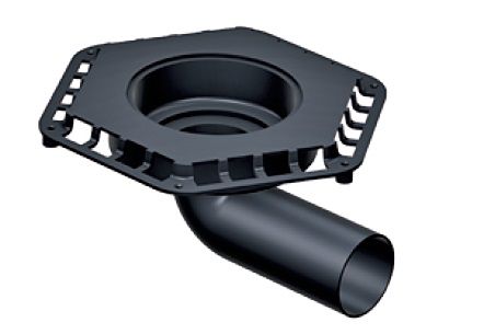 Dachablauf Swiss UNICO waagrecht 90 mm