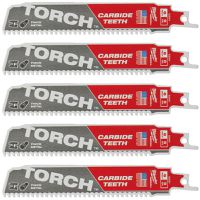 Säbelsägeblatt Milwaukee TORCH HM - 150mm, 7Z, 5-13mm Inox/Stahl, 5er Pack